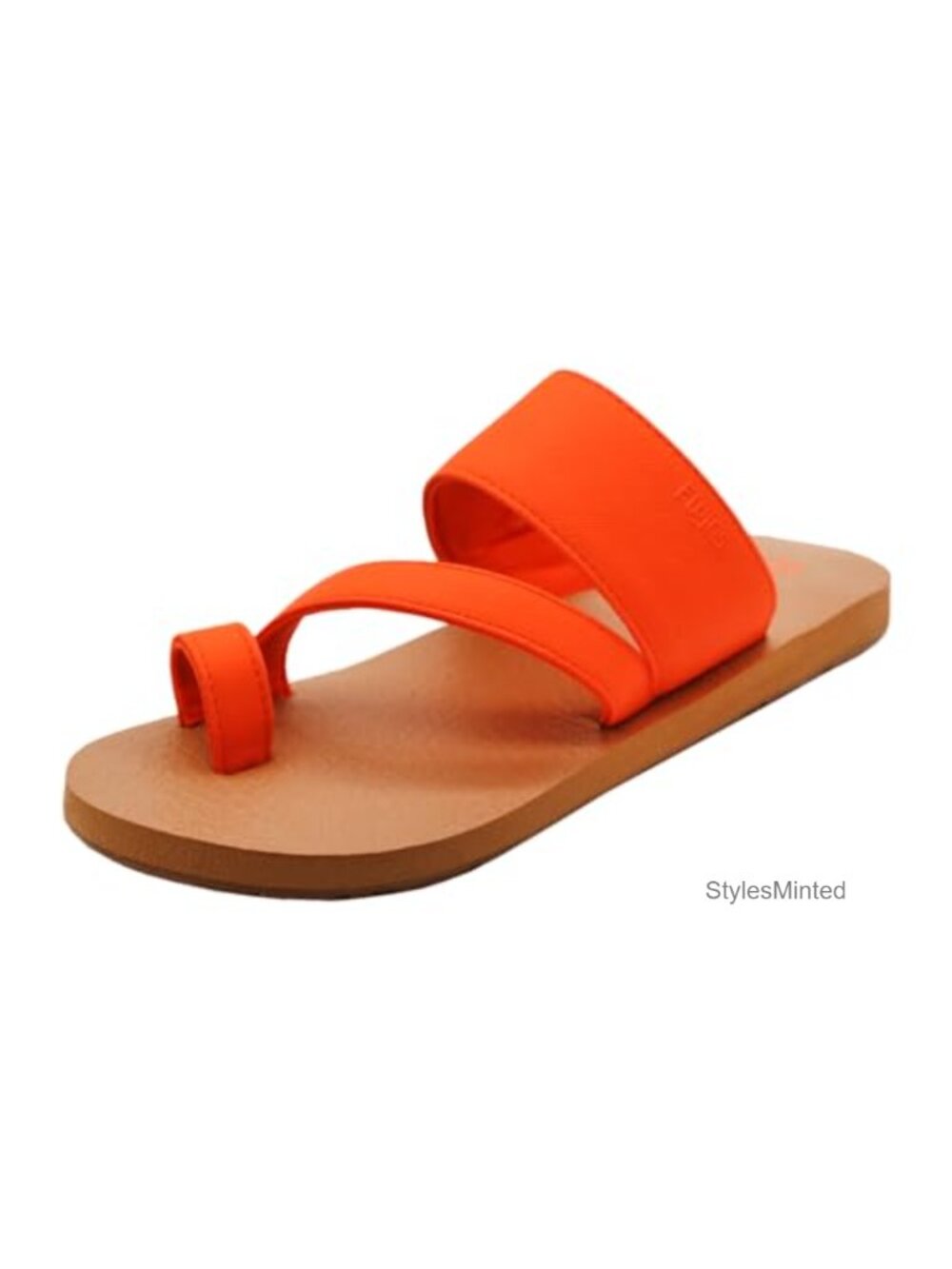 Asymmetrical Faux Canvas Thong Sandals Yoga Mat Footbed Arch Support Water